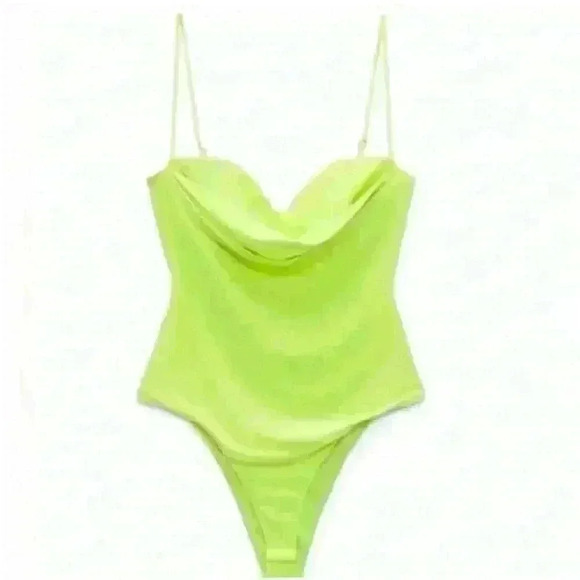 ZARA Draped Bodysuit, Size L, NWT! - Picture 2 of 4